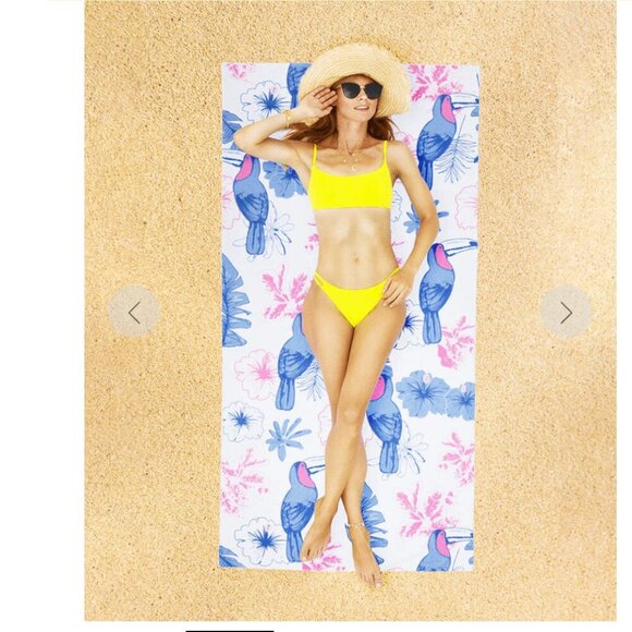 Toucan Tango Beach Towel - New in Package - Picture 2 of 5
